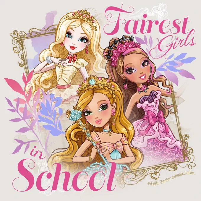 Ever After High Princessology General VillainyFanarts by me 