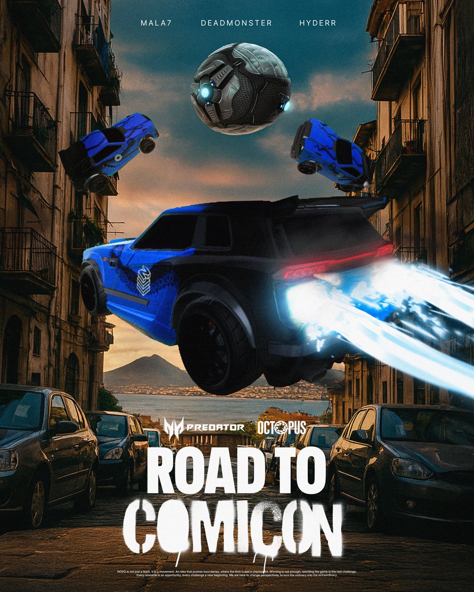 Un nuovo inizio con una meta precisa: <a href="/comiconitalia/">COMICON</a> Napoli 🔥💙

<a href="/IRC_RL/">Italian Rocket Championship</a> 
#NOVOEsports #EXNOVO #HereToInnovate