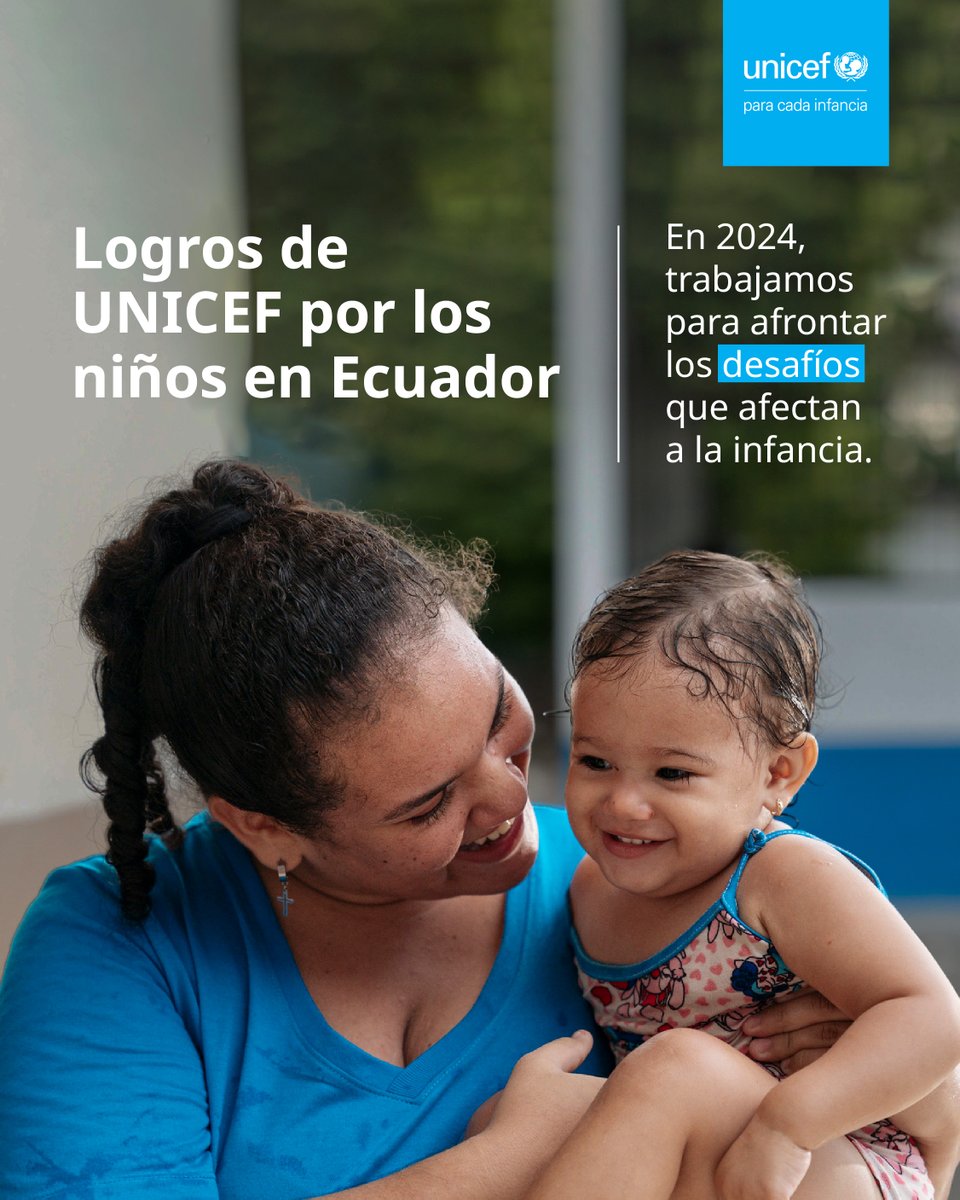 Arturo Romboli (@arturoromboli) on Twitter photo 2024 fue un año con muchos desafíos para la niñez en Ecuador, pero gracias al apoyo de aliados estratégicos, donantes y socios, el trabajo de <a href="/unicefecuador/">UNICEF Ecuador</a> nunca se detuvo.
Trabajamos incansablemente para que cada niño, niña y adolescente, especialmente los más vulnerables, 2024 fue un año con muchos desafíos para la niñez en Ecuador, pero gracias al apoyo de aliados estratégicos, donantes y socios, el trabajo de <a href="/unicefecuador/">UNICEF Ecuador</a> nunca se detuvo.
Trabajamos incansablemente para que cada niño, niña y adolescente, especialmente los más vulnerables,