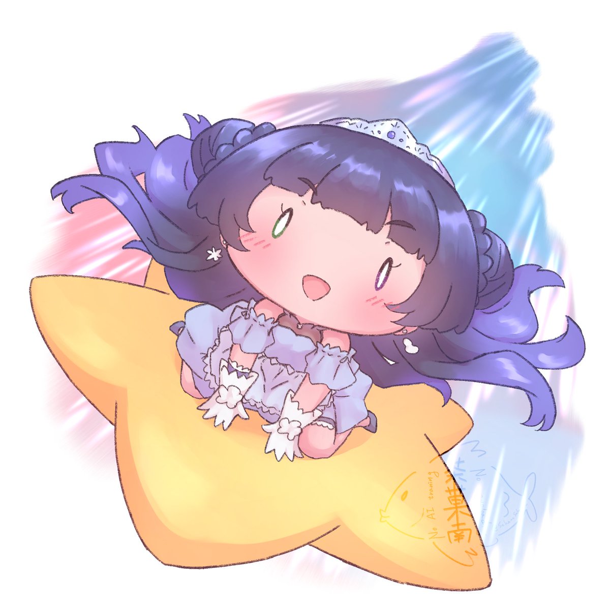 「エアライド新作楽しみ過ぎた#ねぇま〜しろ #ゆきしろアート 」|茶菓南サカナ（SakanaSakana）のイラスト