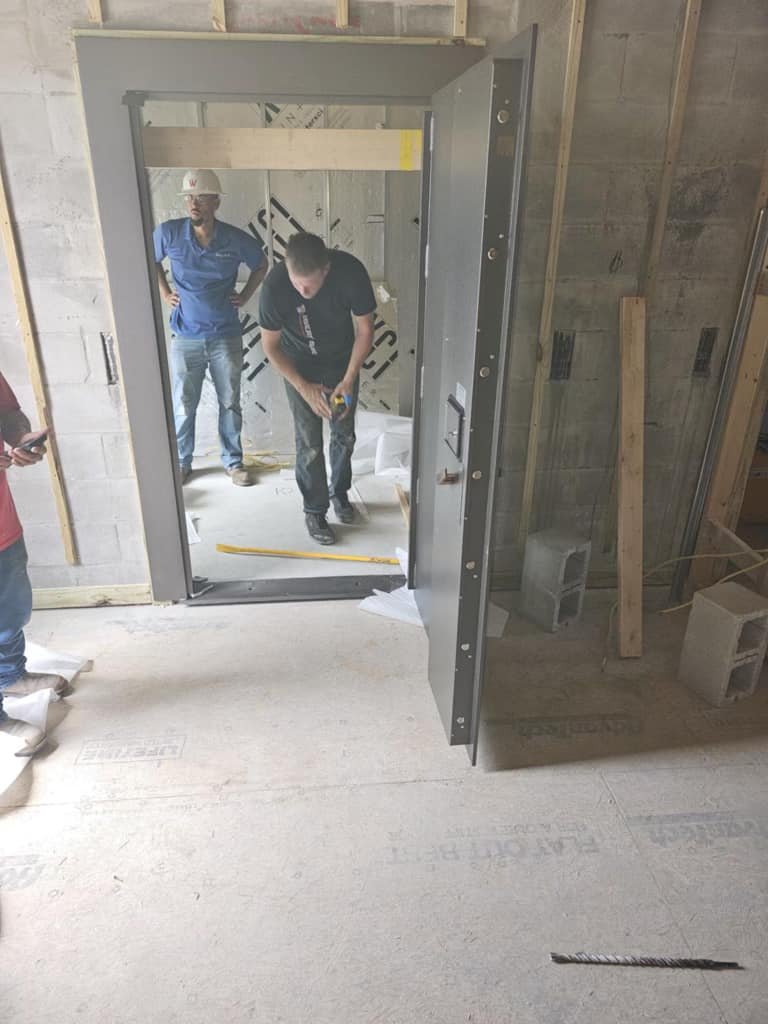 ALocksmithSWFL's tweet image. Huge shoutout to our delivery &amp;amp; installation team! 👏 They handled a delicate move like champs. Thinking about ultimate home security? Brown Vault Doors, trusted by embassies &amp;amp; military, are available for homeowners. Let's discuss your vault! #NaplesFL #VaultRoom #SafeInstall