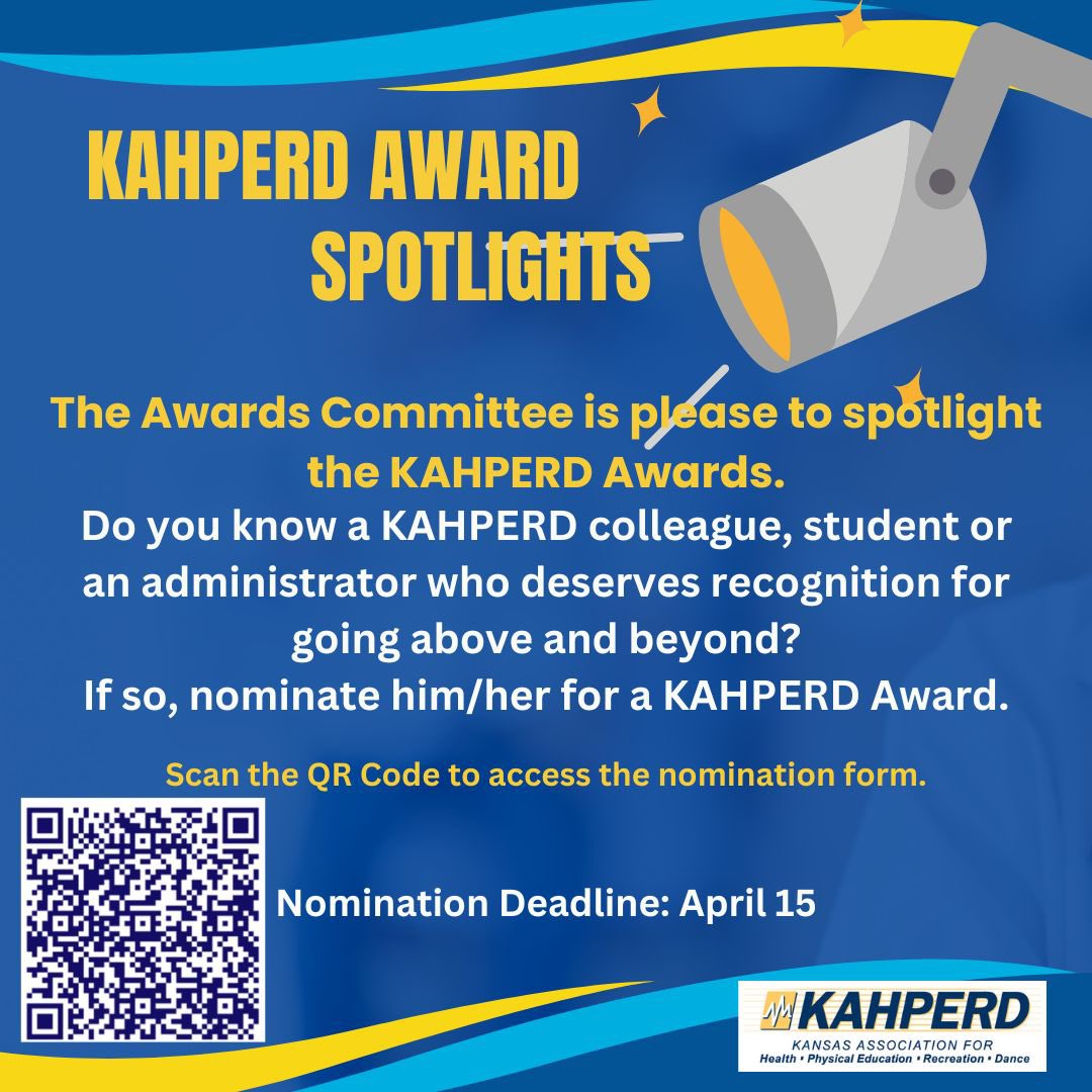 Nomination deadline is coming up! April 15! Nominate someone today!