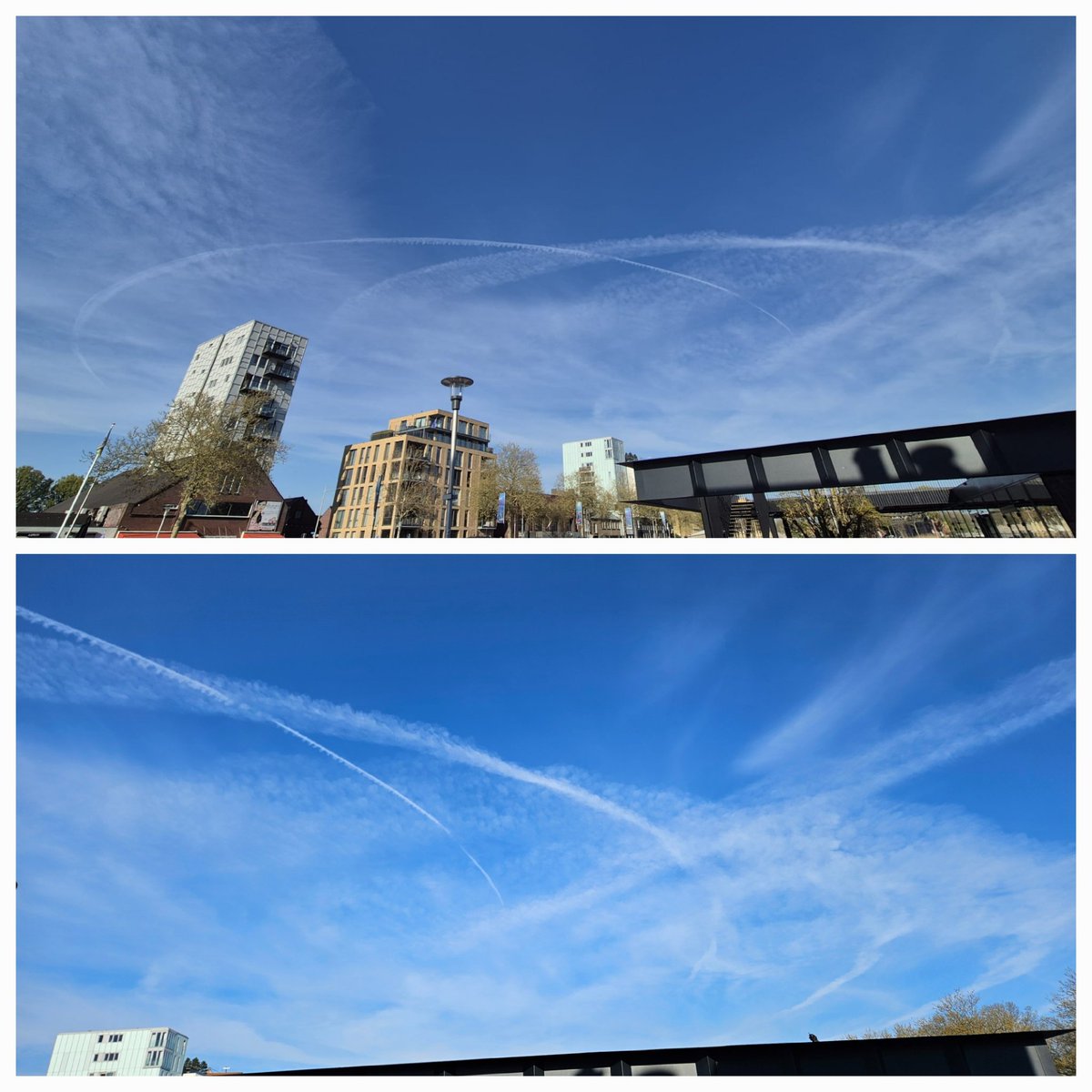 The_Goof's tweet photo. @anonymo02031848 Ook zichtbaar ten oosten van Tilburg. Niet zichtbaar op #flightradar. https://t.co/qosiZn7Ho6