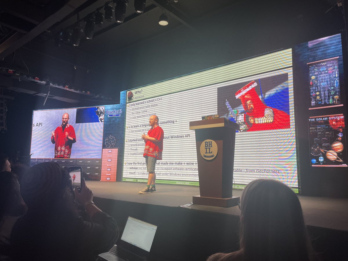 Oryan De Paz (@oryandp) on Twitter photo For the closing keynote - <a href="/gentilkiwi/">๐ฅ๐ณ๏ธโ๐ Benjamin Delpy</a>, inspiring as always, was encouraging us to implement our own tools, whether it is for learning a new language/skill, or just having some windows fun! ๐ For the closing keynote - <a href="/gentilkiwi/">๐ฅ๐ณ๏ธโ๐ Benjamin Delpy</a>, inspiring as always, was encouraging us to implement our own tools, whether it is for learning a new language/skill, or just having some windows fun! ๐
