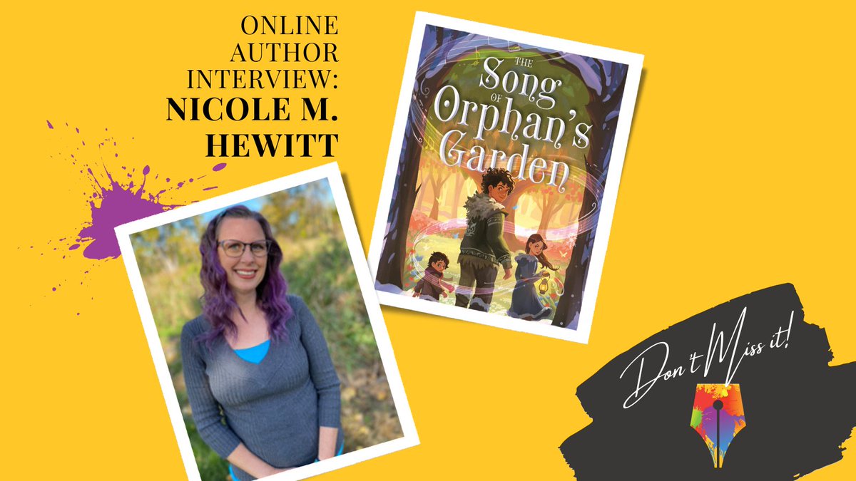 📚 TOMORROW! Don't miss our chat with Nicole M. Hewitt about THE SONG OF ORPHAN'S GARDEN! Join us at 4PM PT to explore poetry, fantasy, and the writing journey. Last chance to register: younginklings.org/calendar/ #MGLit #NationalPoetryMonth