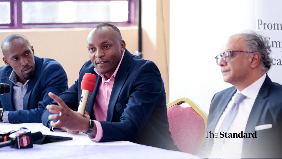 StandardKenya's tweet photo. Emmanuel Choge, TVET and Digitalization Advisor at GIZ Kenya, Dr. Kevit Desai, TVET Advocate and CEO of Centurion Systems and Bjรถrn Schneekloth, Managing Director of Ensinger Group addressing the media during the launch of GIZ-Ensinger Partnership Enhancing CNC Machining Training in TVETs in Kenya at PC Kinyanjui Technical Training Institute in Nairobi on April 8, 2025
Photos by Boniface Okendo,ย Standard