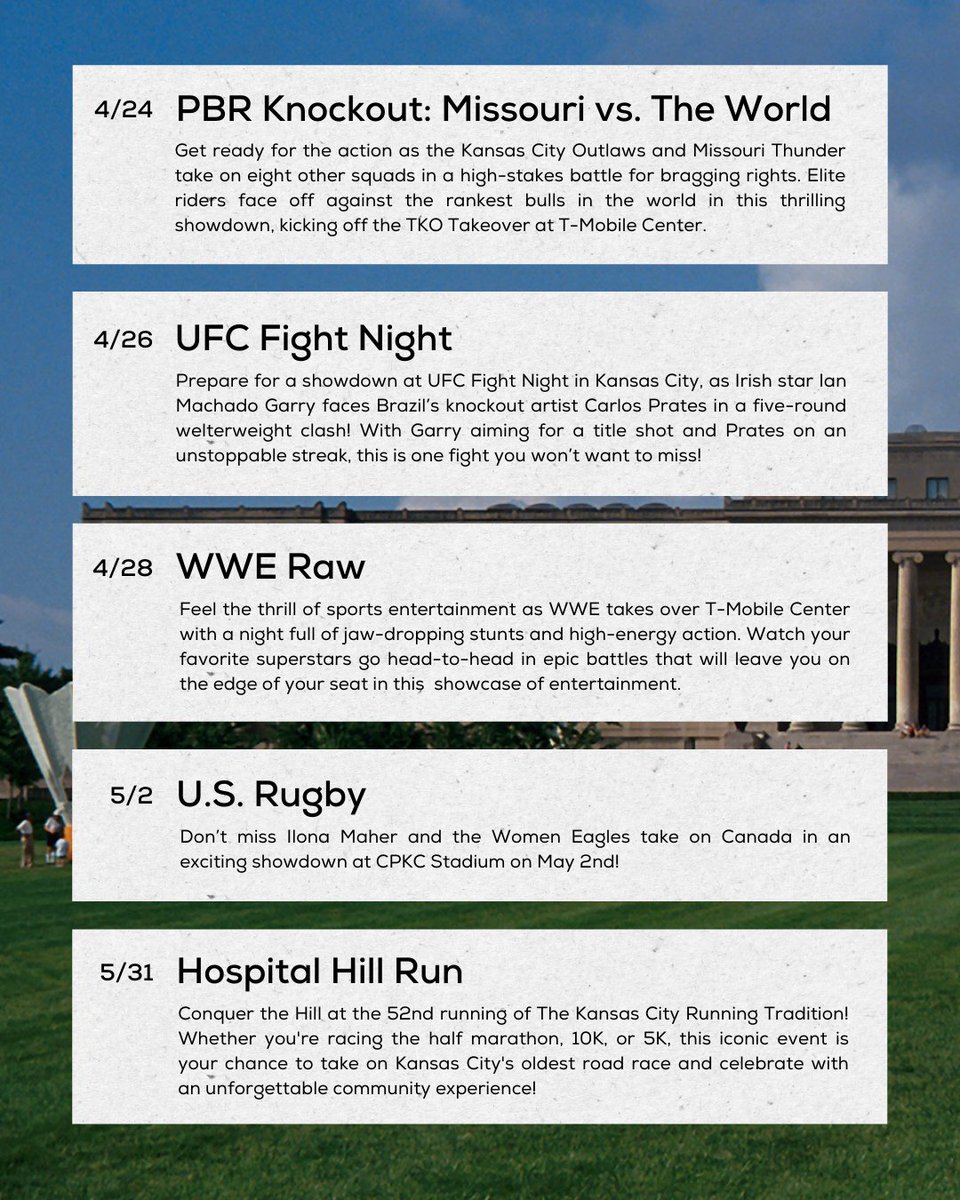 Check out these can't-miss events coming up in Kansas City! Which one are you most excited for?