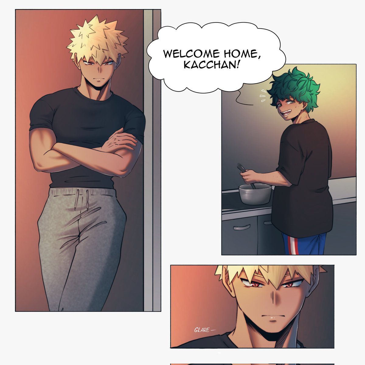 NyxDrawhine's tweet photo. Katsuki being a caring husband and dad 🥺🧡💚
#bkdk #ktdk #pregku https://t.co/zLV8kgT4qY