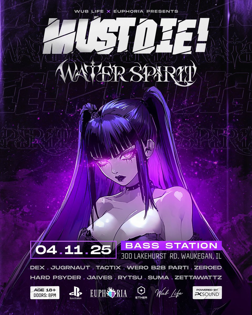 Hey chat this weekend I’m playing near the Windy City of Chicago come through to watch me black out with must die!