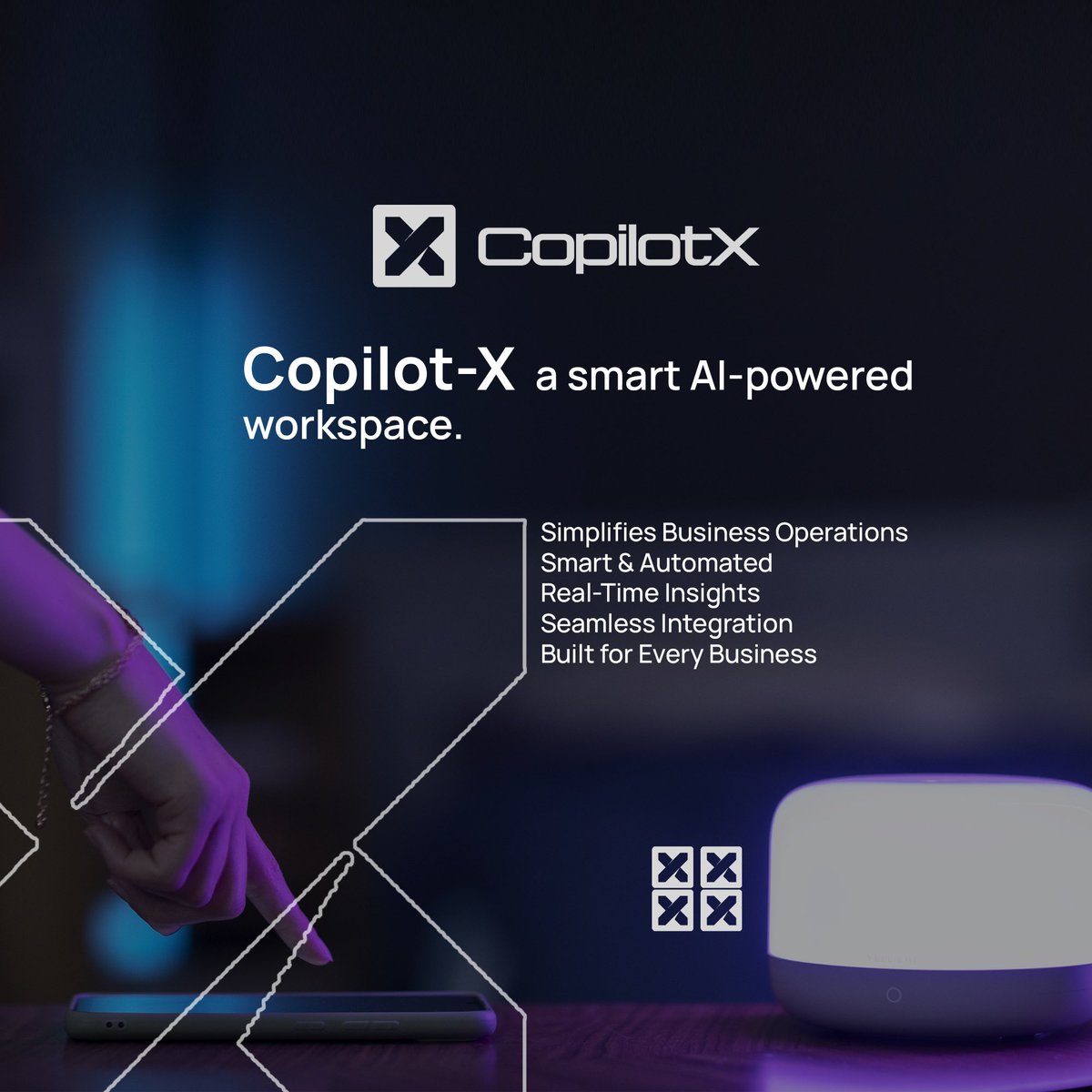 wecoreX's tweet image. Elevate your workflow with Copilot X - the ultimate AI-powered workspace. Streamline operations, automate tasks, and unlock real-time insights with ease. 🚀💻 #CopilotX #AIPowered #ProductivityBoost