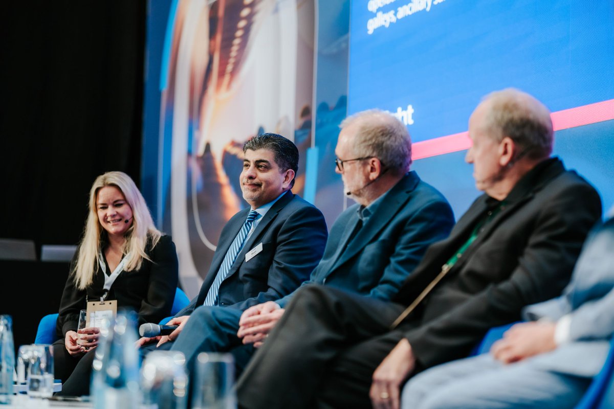 HughesConnects's tweet image. Day 1 at @aix_expo took off strong! ✈️

🔥 Highlight: Reza Rasoulian at Cabin Space Live, leading convos on smarter connectivity + AI-powered cabins.

Don’t miss Booth 2B70 tomorrow – let’s connect!

👉 okt.to/xWIbMr

#InFlightConnectivity #AviationTech #AIX2025