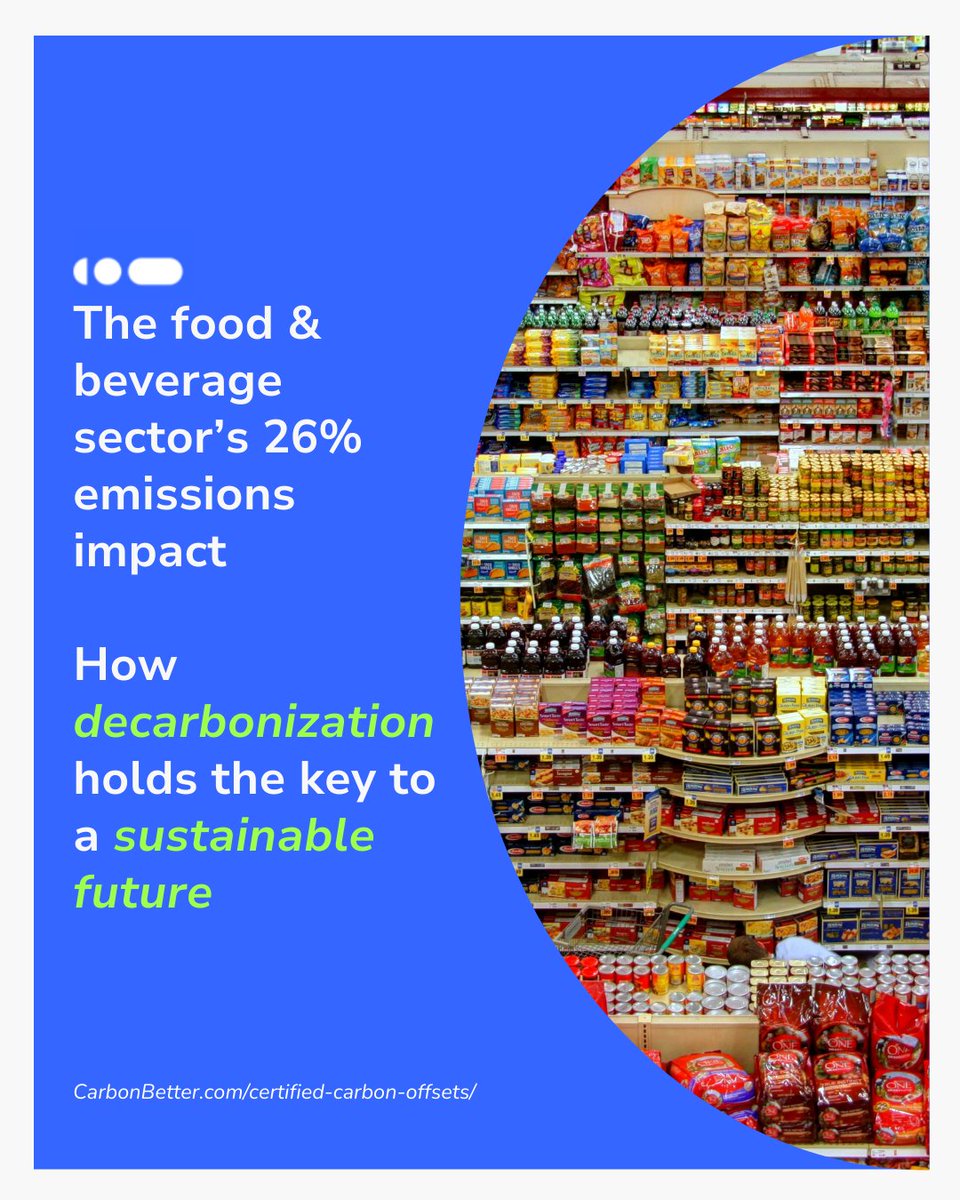 The F&amp;B industry accounts for 26% of global emissions. Explore how major players are tackling decarbonization. Read more: carbonbetter.com/story/decarbon…
