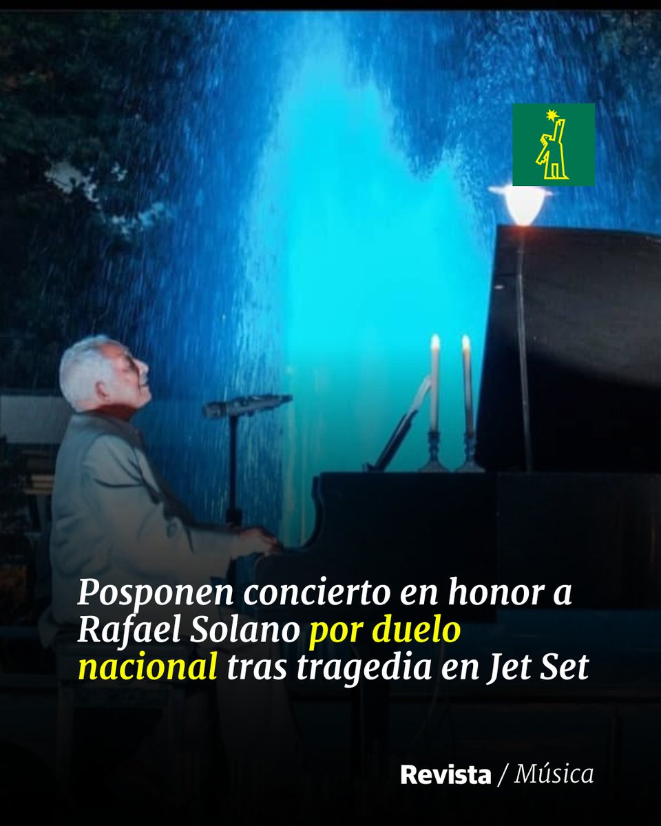 DiarioLibre's tweet photo. 🎶 | #MúsicaDL | La celebración del cumpleaños del maestro estaba pautada para el próximo jueves en Puerto Plata
🔗https://t.co/2qR4tVa5WN
#DiarioLibre #Posponen #Concierto #RafaelSolano https://t.co/bYzp1daw2R