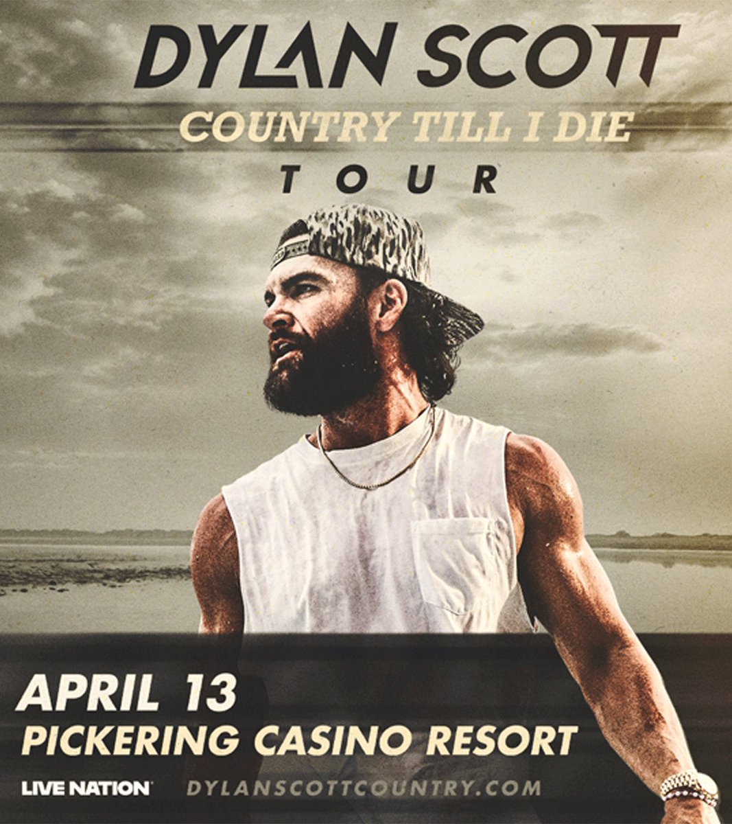 Enter to win a pair of tickets to see <a href="/DylanScottCntry/">Dylan Scott</a> on April 13 at <a href="/PickeringCasino/">Pickering Casino Resort</a> 

Enter your ballot at hotcountry885 . ca