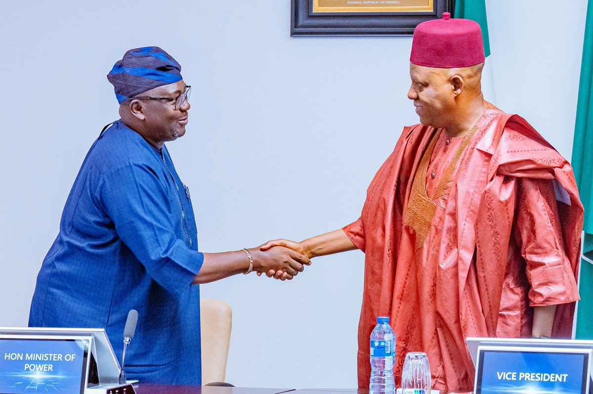 officialSKSM's tweet photo. The Vice President, Senator @KashimSM, has directed the members of the Board of Directors of the Nigerian Independent System Operator (NISO) Limited to maintain the highest standards of integrity and expertise in carrying out their duties of ensuring the seamless generation, transmission, and distribution of electricity across Nigeria.

According to him, while expectations are high, members of the Board will need to utilize their collective expertise and individual capabilities to achieve the ambitious goals of President @officialABAT’s Renewed Hope Agenda in the nation’s power sector within a short period.