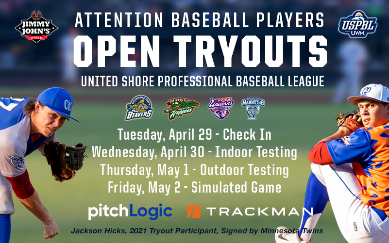 **** ATTENTION BASEBALL PLAYERS *****
Are you looking to continue your professional playing career or looking to start your professional playing career?? THE USPBL will be holding their Spring Open Tryouts April 29 - May 2. 
uspbl.com/2024-uspbl-spr…