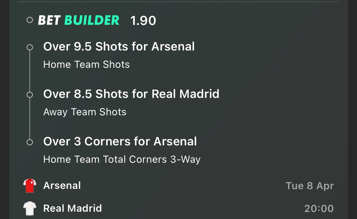 OddsMatterTips's tweet image. Champions league BET BUILDER 📣