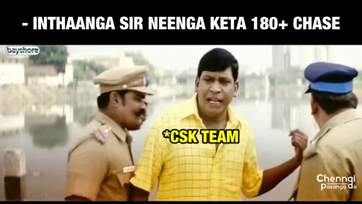 chennaipasanga's tweet image. Oru vazhi ah 180+ chase panniyachhh.. aana match than 🏃

#cskvspkbs #IPL2025