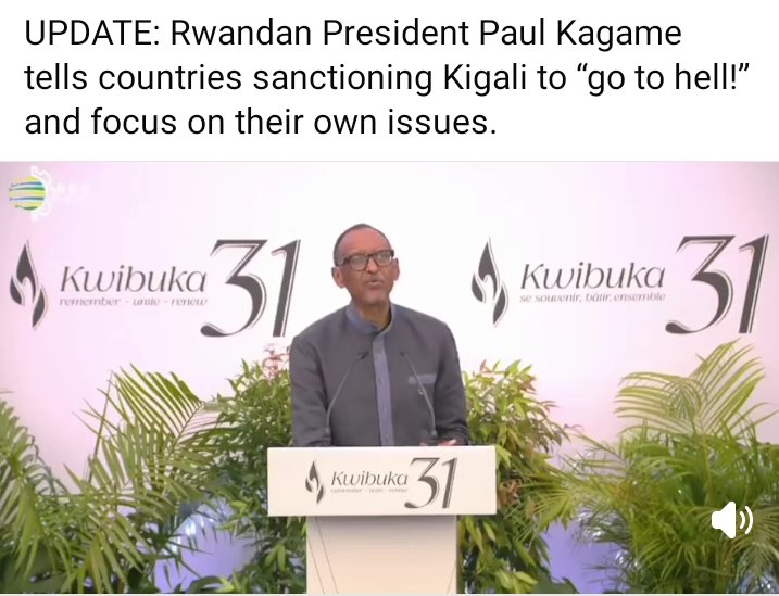 geoogwang6's tweet photo. KAGAME SAY TO HELL 
WITH THE SUNCTION 
and show the west middle finger..what give him the balls to say so 

#Riggy G 
#Matiangi
#Kipchumba Murkomen
#Gaucho
#Hemedti 
#WhyRutoWillWin 
#Devki 
#Aoko
#Faruok
#Fors Foundation 
#Rigathi Gachagua https://t.co/xuJrN6DnXw