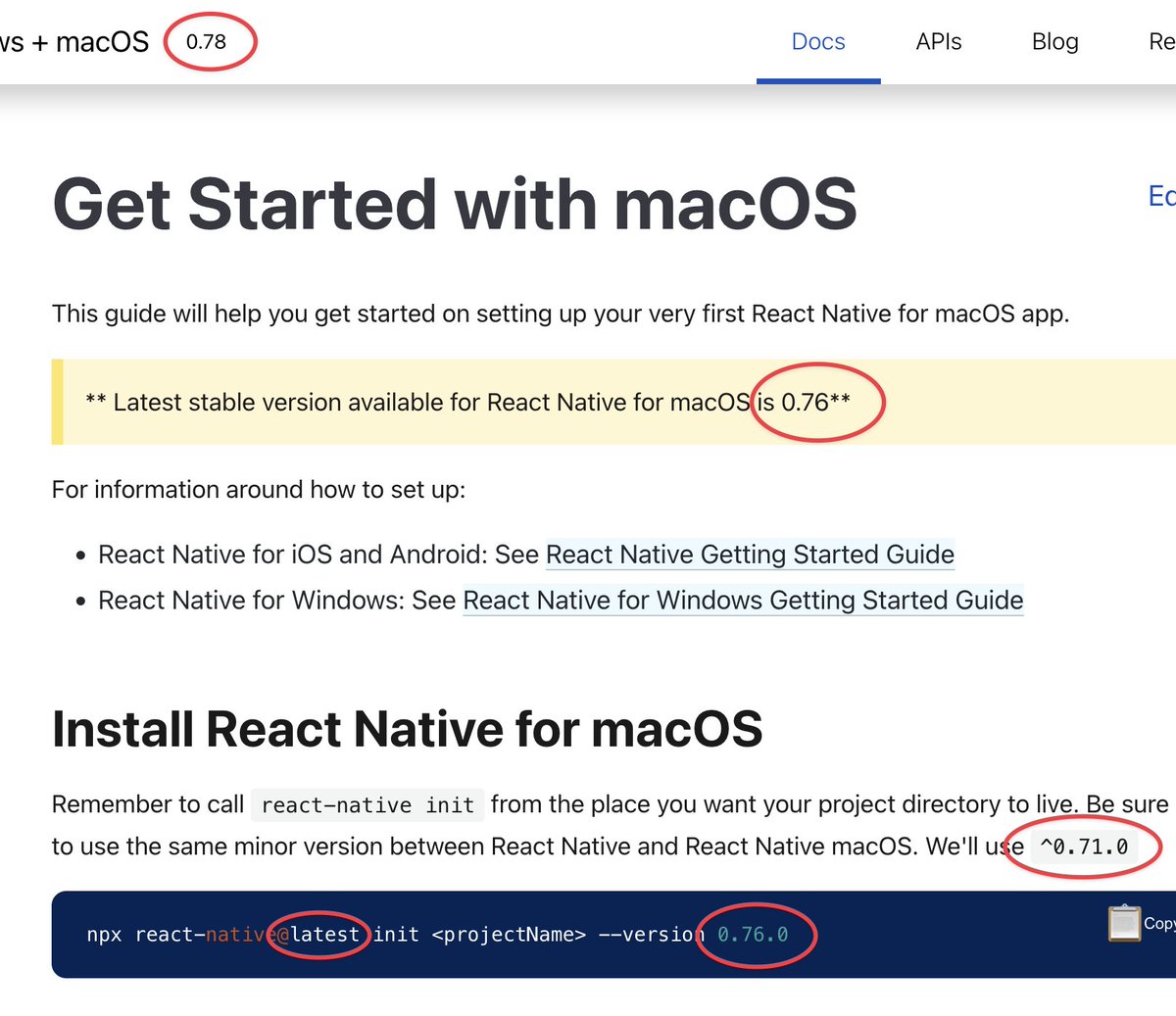 jamonholmgren's tweet image. I know keeping docs updated is often difficult, and I don&apos;t mean to knock the amazing team at @ReactNativeMSFT, but this isn&apos;t a great first experience for react-native-macos.