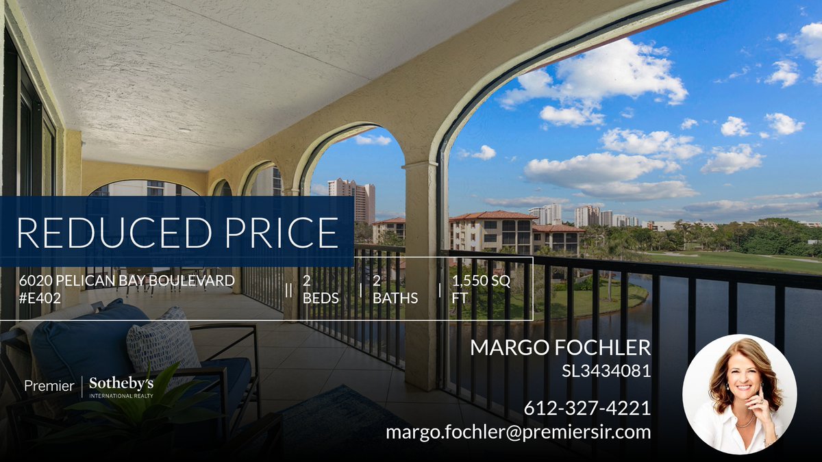 fochmc's tweet photo. 📍 Reduced Price 📍 This recently reduced home at 6020 Pelican Bay Boulevard #e402 in Naples won't last long, so, don't wait to set up a showing! Reach out here or at 612-327-4221 for more information!

Margo Fochler
Luxury real es... https://t.co/hW5s8d88Is https://t.co/Z7SWsAqM9O