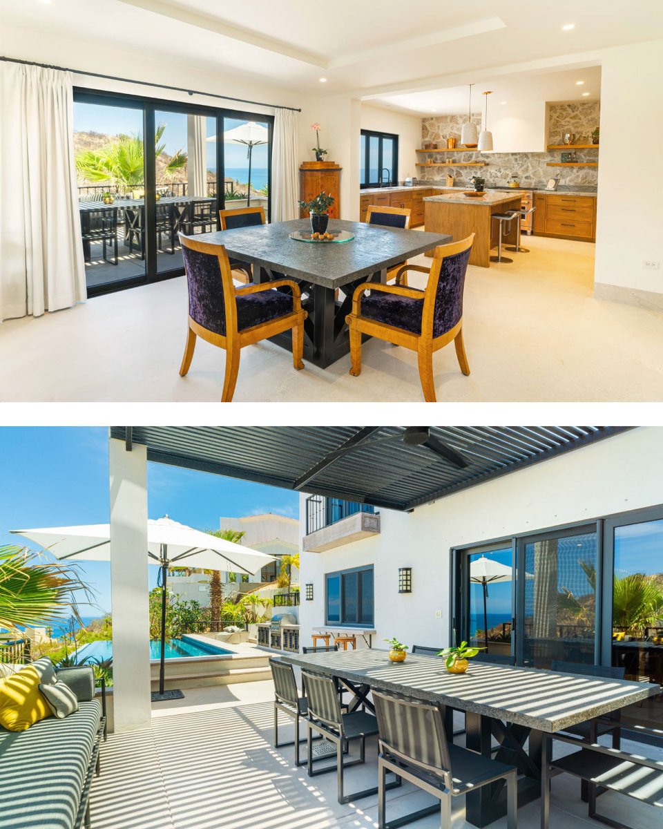 TheAgencyBaja's tweet photo. Welcome to Casa Vista Azul 
3 Bedrooms | 4.5 Bathrooms | 4,314.83 Total SF | MLS: 24-3920

Located in Rancho Cerro Colorado, Casa Vista Azul blends Mexican charm with modern luxury. This three-bedroom, four-and-a-half-bathroom villa features a spacious living area with high ceilings and a handcrafted fireplace, opening to a terrace with a heated infinity pool and Sea of Cortez views. The gourmet kitchen boasts quartz countertops and custom cabinetry. Bedrooms have en-suite baths and private balconies. Casa Vista Azul also includes electric hurricane shutters, a solar power system.

Listed by Maria Luisa Sáenz
INQUIRE@THEAGENCYBAJA.COM