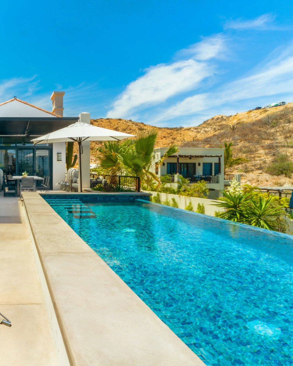 TheAgencyBaja's tweet photo. Welcome to Casa Vista Azul 
3 Bedrooms | 4.5 Bathrooms | 4,314.83 Total SF | MLS: 24-3920

Located in Rancho Cerro Colorado, Casa Vista Azul blends Mexican charm with modern luxury. This three-bedroom, four-and-a-half-bathroom villa features a spacious living area with high ceilings and a handcrafted fireplace, opening to a terrace with a heated infinity pool and Sea of Cortez views. The gourmet kitchen boasts quartz countertops and custom cabinetry. Bedrooms have en-suite baths and private balconies. Casa Vista Azul also includes electric hurricane shutters, a solar power system.

Listed by Maria Luisa Sáenz
INQUIRE@THEAGENCYBAJA.COM