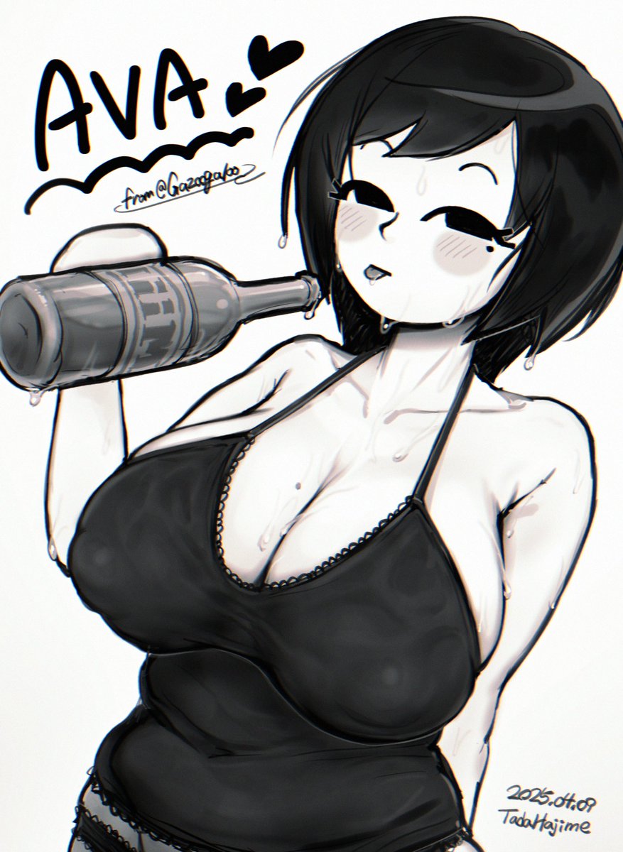 tada_hajime's tweet photo. More Ava🔥🖤💦 #fanart https://t.co/RUndXKYWPD