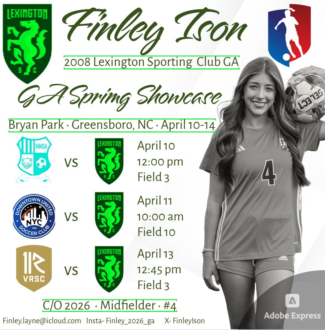 See you in Greensboro!! <a href="/LSCyouth/">Lexington Sporting Youth</a> <a href="/TopDrawerSoccer/">TopDrawerSoccer</a> <a href="/ImYouthSoccer/">ECNL/GA/Recruiting/College Soccer</a> <a href="/ImCollegeSoccer/">College Soccer Truth ™</a> <a href="/GAcademyLeague/">Girls Academy</a>