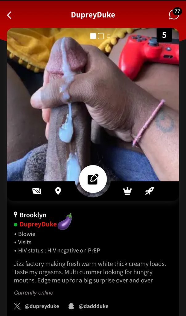 Find me on <a href="/TheBlowers/">TheBlowers</a> and I’ll flood your throat and 🕳️ 🍆💦 theblowers.com/@DupreyDukeX