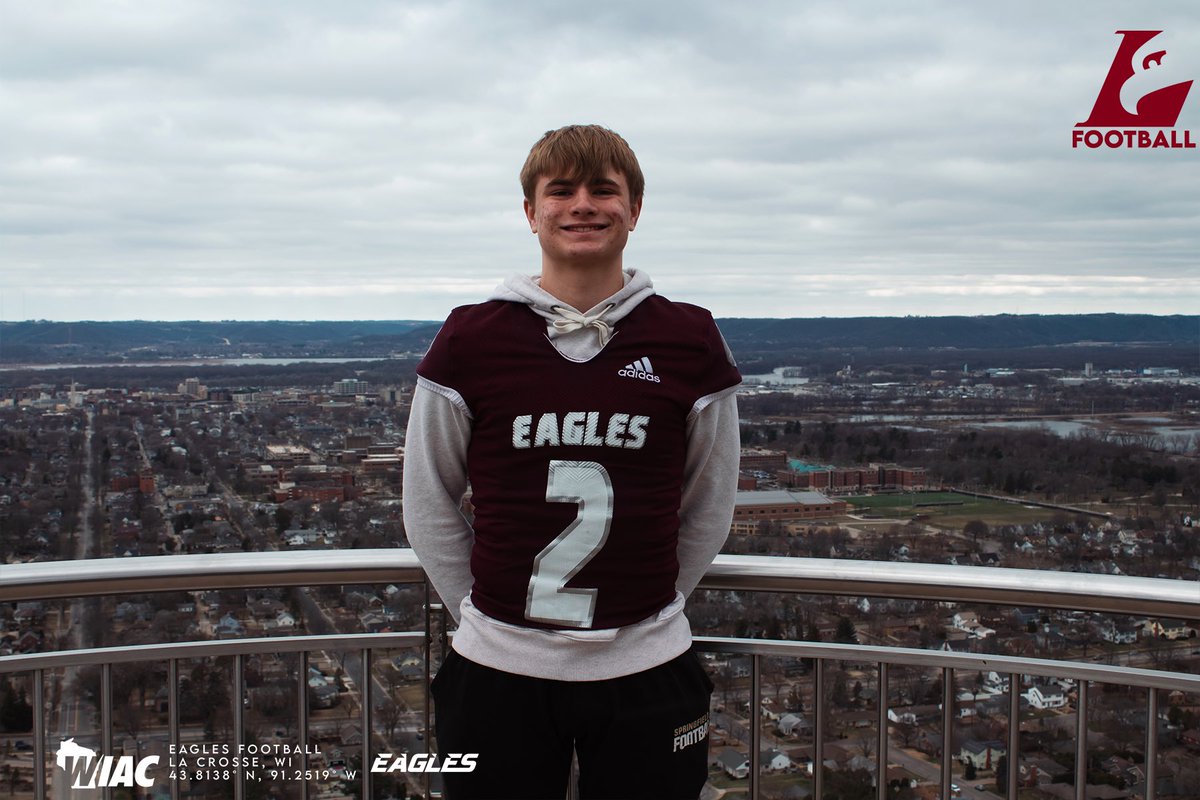 IsaacFredin11's tweet photo. Had a great visit yesterday thank you @TYaeggi_UWL for having me! Can’t wait to get back on campus! @UWLEagleFB #CLAWCREW https://t.co/pUbqtO3N6r