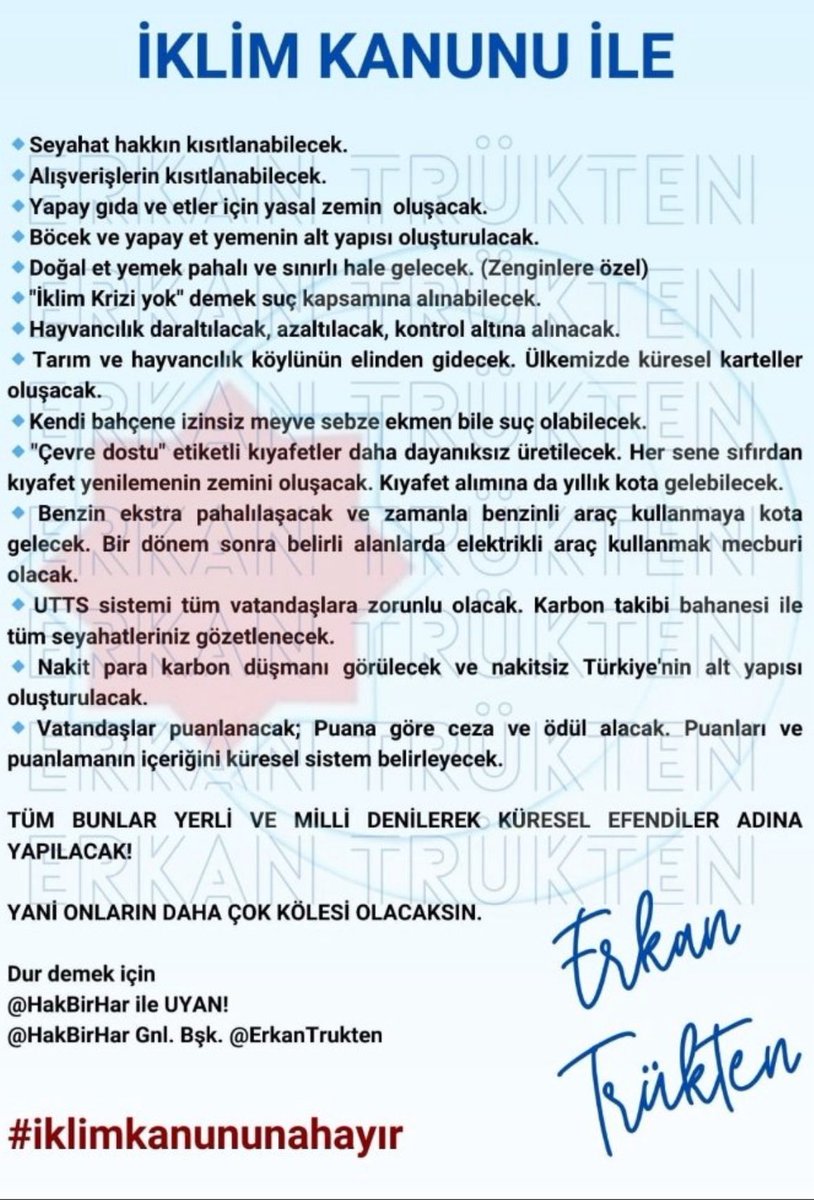 ErkanTrukten's tweet photo. İklim Kanunu Postalsız İşgaldir. https://t.co/UnxcLqfw0N