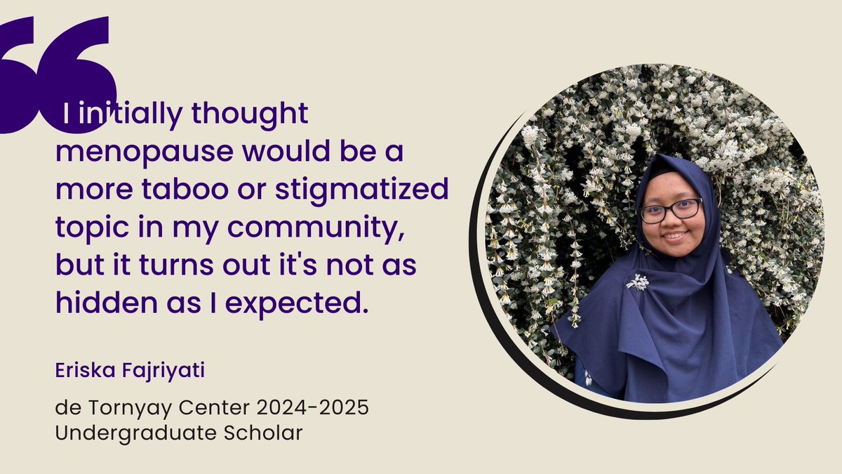 UWAgingCtr's tweet photo. “I initially thought menopause would be a more taboo or stigmatized topic in my community, but it turns out it's not as hidden as I expected.” Read more in center scholar Eriska Fajriyati's recent spotlight interview: https://t.co/e9djpJ7EuX https://t.co/1xcQGEbk7Y