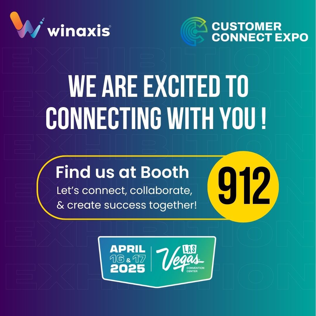 winaxisinfo's tweet photo. Winaxis LLC is going to Las Vegas !! Meet us at Customer connect Expo...
📍 Booth 912 | 📆 April 16-17 | 📍 Las Vegas
📸 Don’t forget to tag us when you visit the booth!
.
#CustomerConnectExpo #WinaxisLLC #MeetUsAtBooth912 #FutureOfWork #BDM #RPO #BPO #TechLeadership #Lasvegas https://t.co/LIElTAGnQb