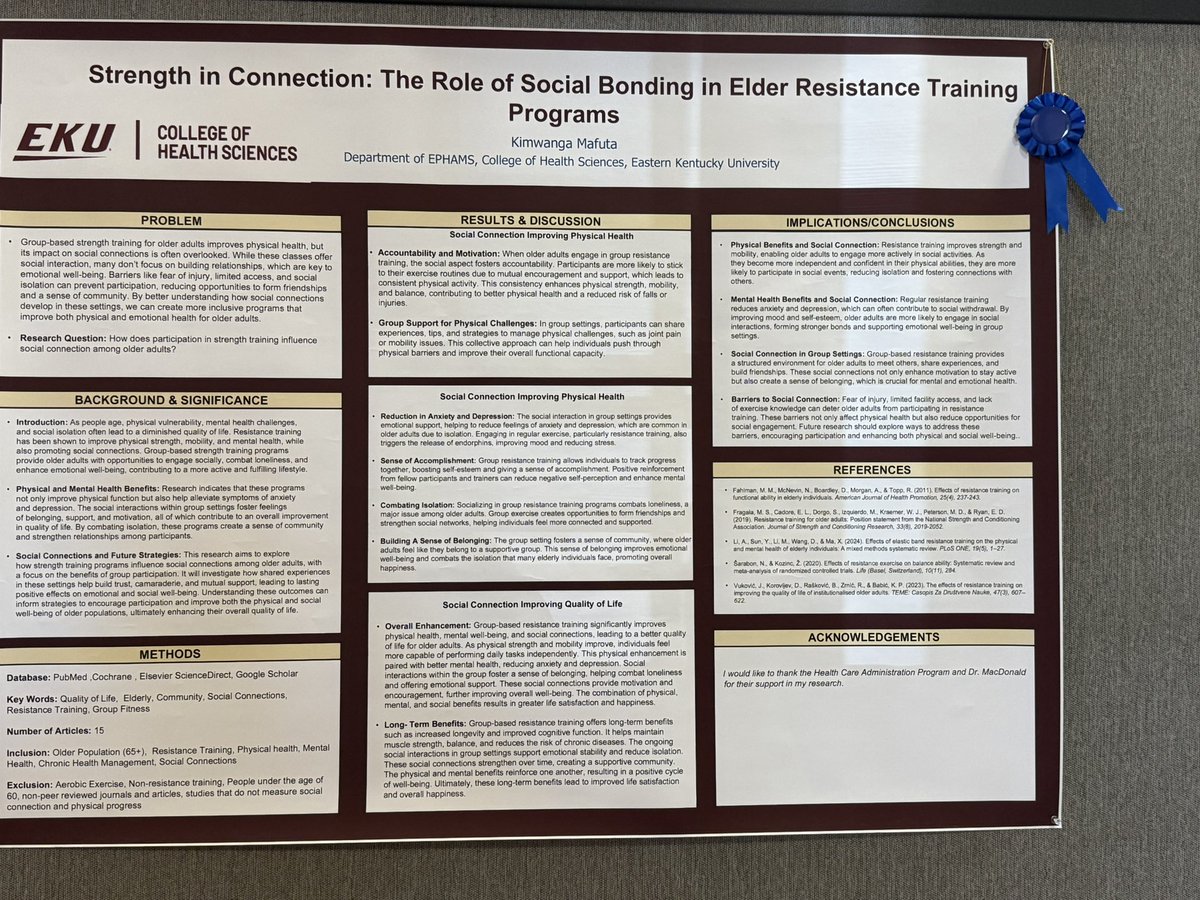 peytonjones33's tweet photo. What a great opportunity I had this morning to see the work of those who presented at Scholars Day ‘25 at EKU. @EKU_CHS @EKU_ESS @AnnetteMonk9 https://t.co/KDP7uEfDni