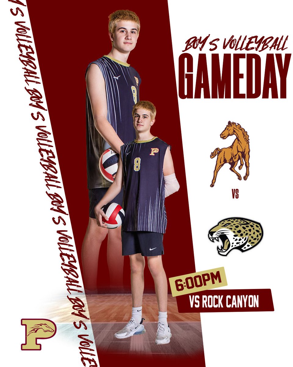 Ponderosa High School Athletic Department (@phsmustangsath) on Twitter photo 🚨🏐Gameday!!!🏐🚨
🆚 Tock Canyon
📍Ponderosa High School
⏰ Varsity: 6:00 pm
JV: 4:45pm
📺nfhsnetwork.com/events/pondero…
#wearepondo <a href="/phsmustangs/">Ponderosa Mustangs</a> <a href="/PondoStangGang/">Pondo Stang Gang</a>
@ponderosa_mustangs @ponderosa_boys_volleyball 🚨🏐Gameday!!!🏐🚨
🆚 Tock Canyon
📍Ponderosa High School
⏰ Varsity: 6:00 pm
JV: 4:45pm
📺nfhsnetwork.com/events/pondero…
#wearepondo <a href="/phsmustangs/">Ponderosa Mustangs</a> <a href="/PondoStangGang/">Pondo Stang Gang</a>
@ponderosa_mustangs @ponderosa_boys_volleyball