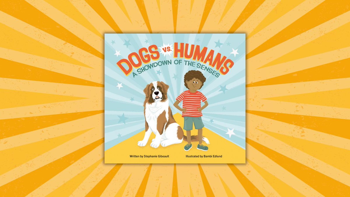 Read DOGS VS. HUMANS this #NationalPetDay 🐶

"A tasty morsel for dog owners and dog lovers." —Kirkus Reviews

"[A] deeper understanding of the five senses." —Booklist

This junior nonfiction book compares the ways dogs and humans perceive the world!

#KidLit
