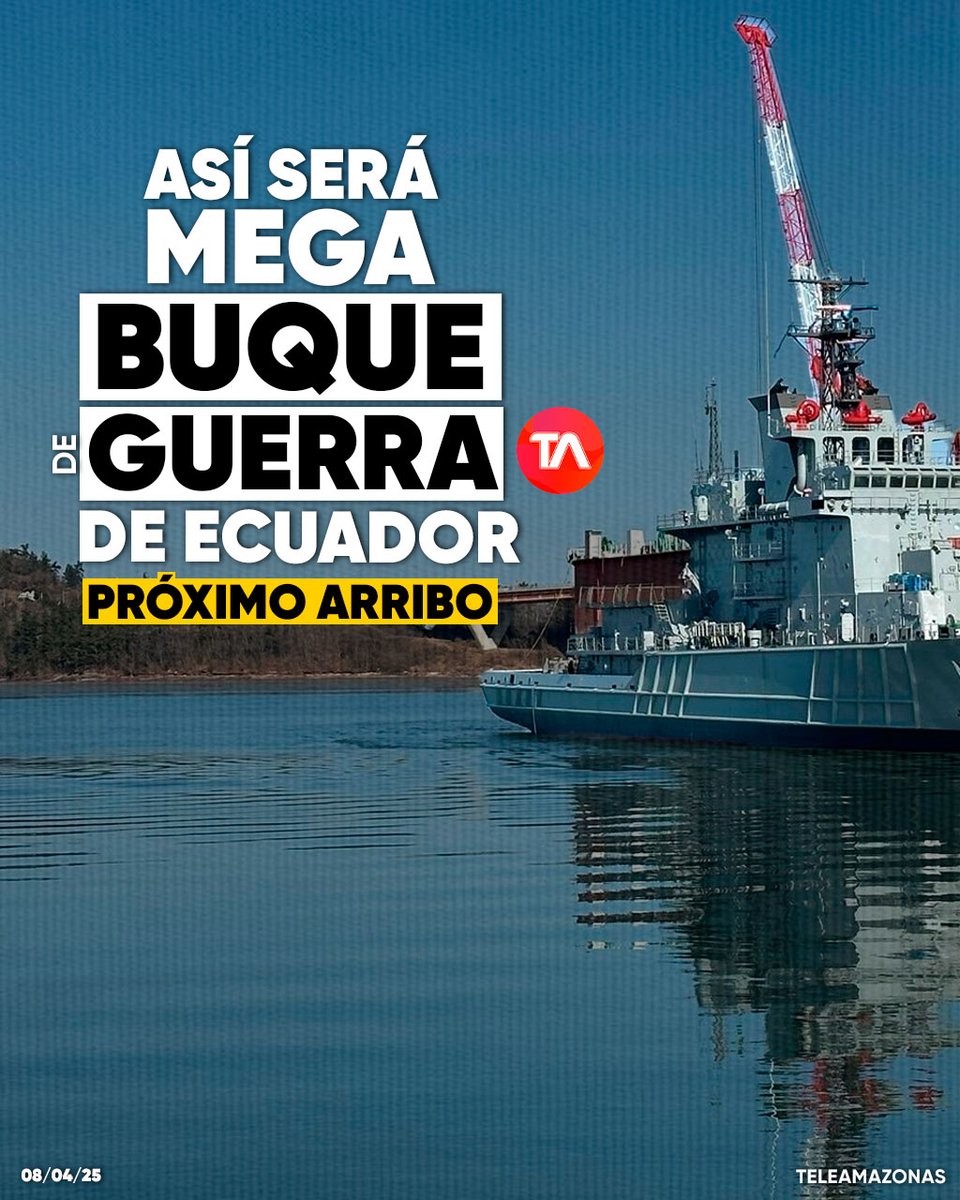 teleamazonasec's tweet image. #ATENCIÓN | Así será el primer buque multipropósito que arribará Ecuador para combatir el crimen organizado ow.ly/hQTQ50VwSGs