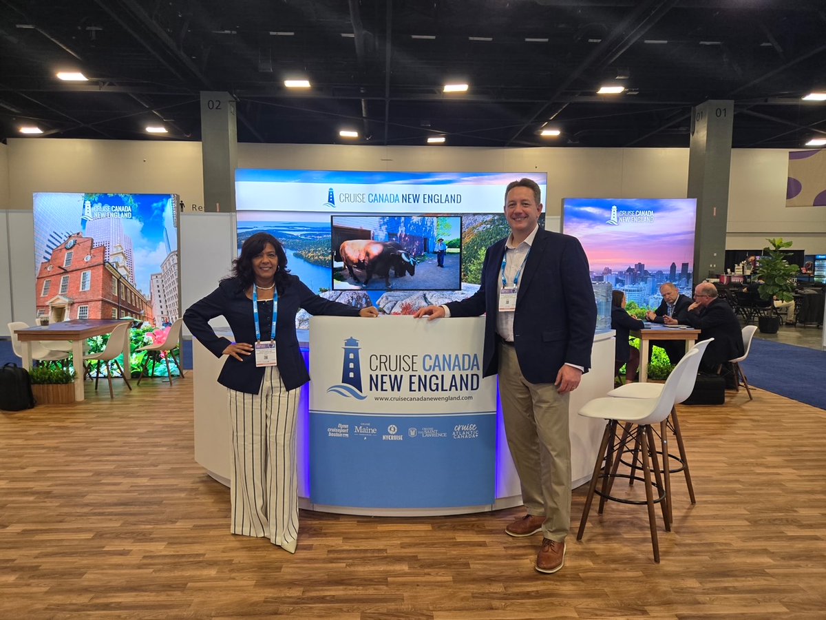 Together with our Cruise Canada New England colleagues at SEATRADE CRUISE GLOBAL in Miami, FL! Visit our booth to learn about the beauty, historic cities, dining, and natural wonders of our Canada New England itineraries from Flynn Cruiseport Boston bit.ly/3wrrEic