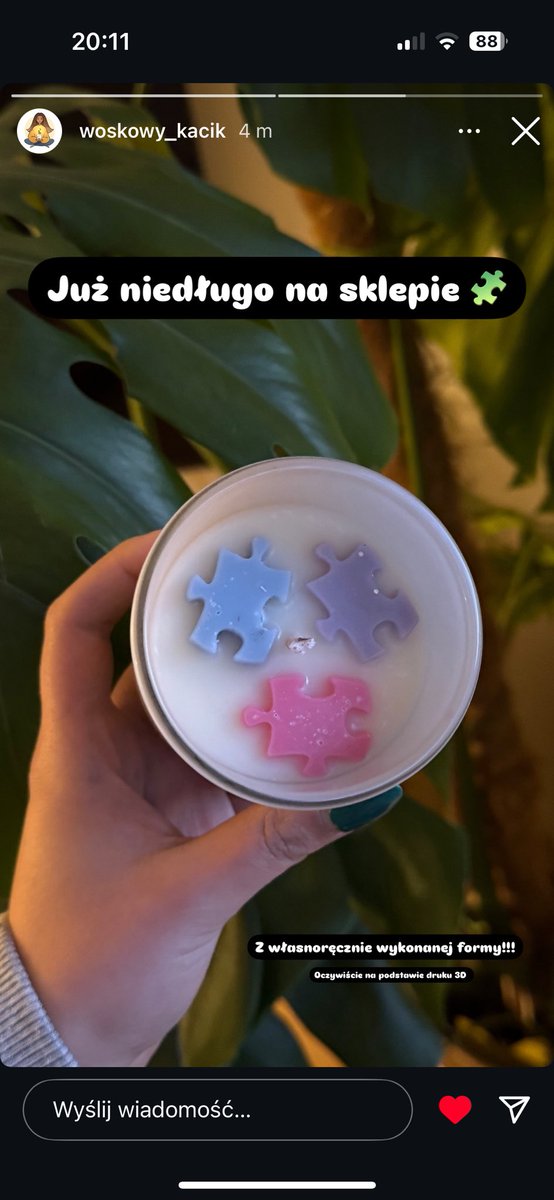 dzullss's tweet photo. Świeczka do puzzelków 🥹 #uzmap https://t.co/65jXXmt2fA