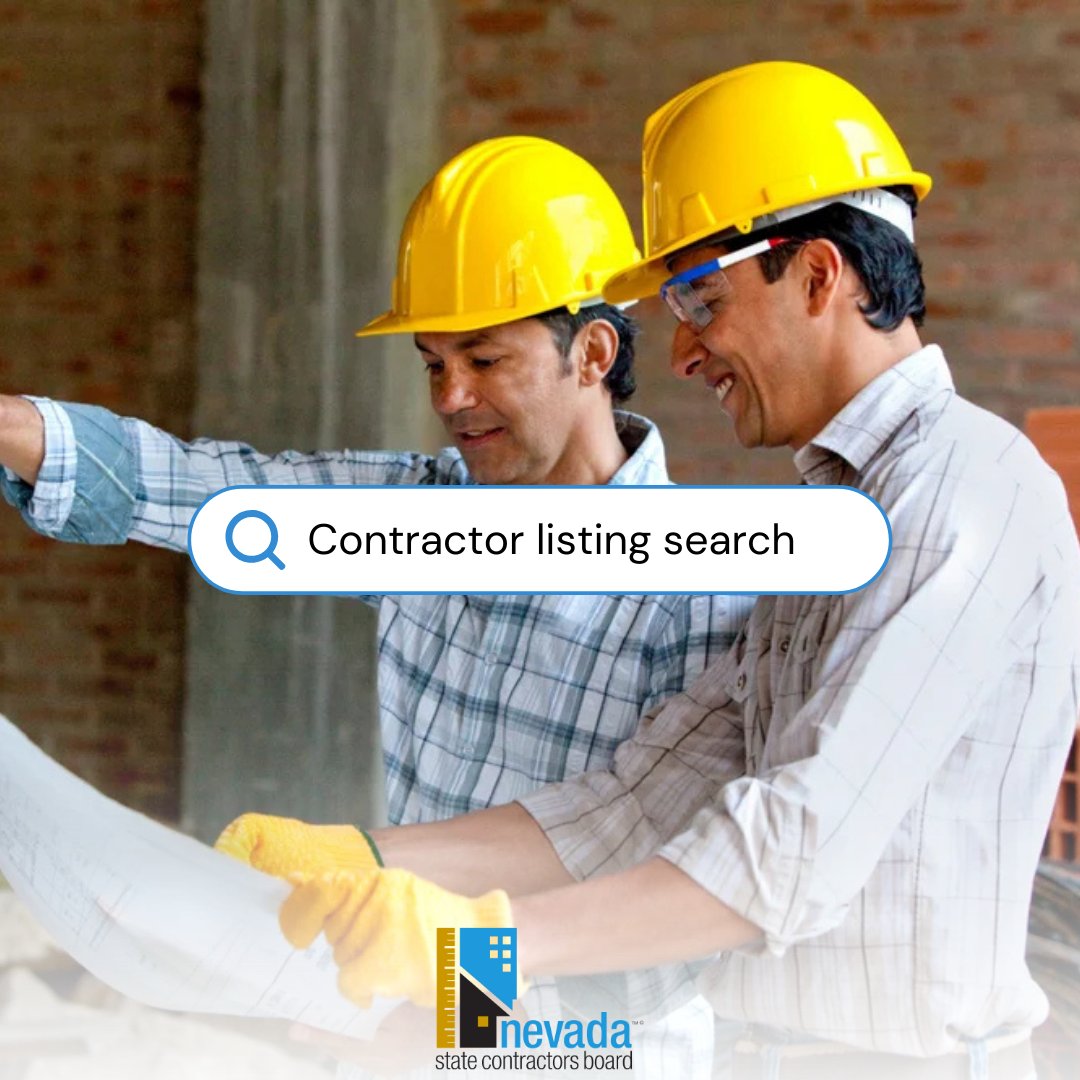 Need a contractor? Make sure you’re hiring the right one!

Use our Contractor Listing Search tool to verify licenses and find qualified professionals for your project. The directory can be found at bit.ly/3FS1jyN or by using the NSCB mobile app.