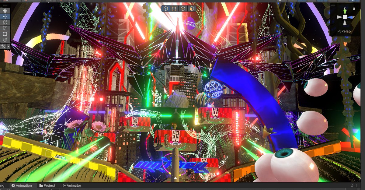 Starport1955's tweet photo. This is what it looks like when all the stages from Dimensional are on at once! 

#VRChat #VRC #AREA55 https://t.co/7Ull2ZPZro