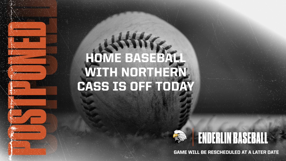 Enderlinad's tweet photo. We waited as long as we could but it is just to soupy down at Hendrickson. Today's game with Northern Cass is off, working on situations for future games. Baseball is set for @ Kindred Thursday and at home with Oakes Friday. https://t.co/Sos9z1I8DC