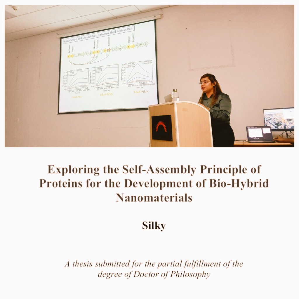 Sharmistha Sinha (@sinhalabinst) on Twitter photo Silky just defended her thesis today! From BMC proteins to bioelectronics wizardry, she's been assembling more than just molecules. Go Dr. Silky!
Dr Asifkhan Shanavas and Dr. Surajit Karmakar along with Dr. Kausik Chakraborty (IGIB) served the committee <a href="/Silkybedi2/">Silky bedi</a> <a href="/INSTMohali/">INST Mohali</a> Silky just defended her thesis today! From BMC proteins to bioelectronics wizardry, she's been assembling more than just molecules. Go Dr. Silky!
Dr Asifkhan Shanavas and Dr. Surajit Karmakar along with Dr. Kausik Chakraborty (IGIB) served the committee <a href="/Silkybedi2/">Silky bedi</a> <a href="/INSTMohali/">INST Mohali</a>