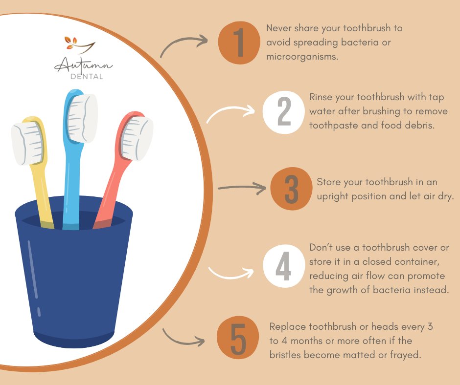 AutumnDentalGA's tweet image. #TuesdayTip - Brushing your teeth is an essential part of your daily oral care routine and properly taking care of your toothbrush is just as important!

#autumndental #ToothbrushTips #oralcare #MariettaDentist