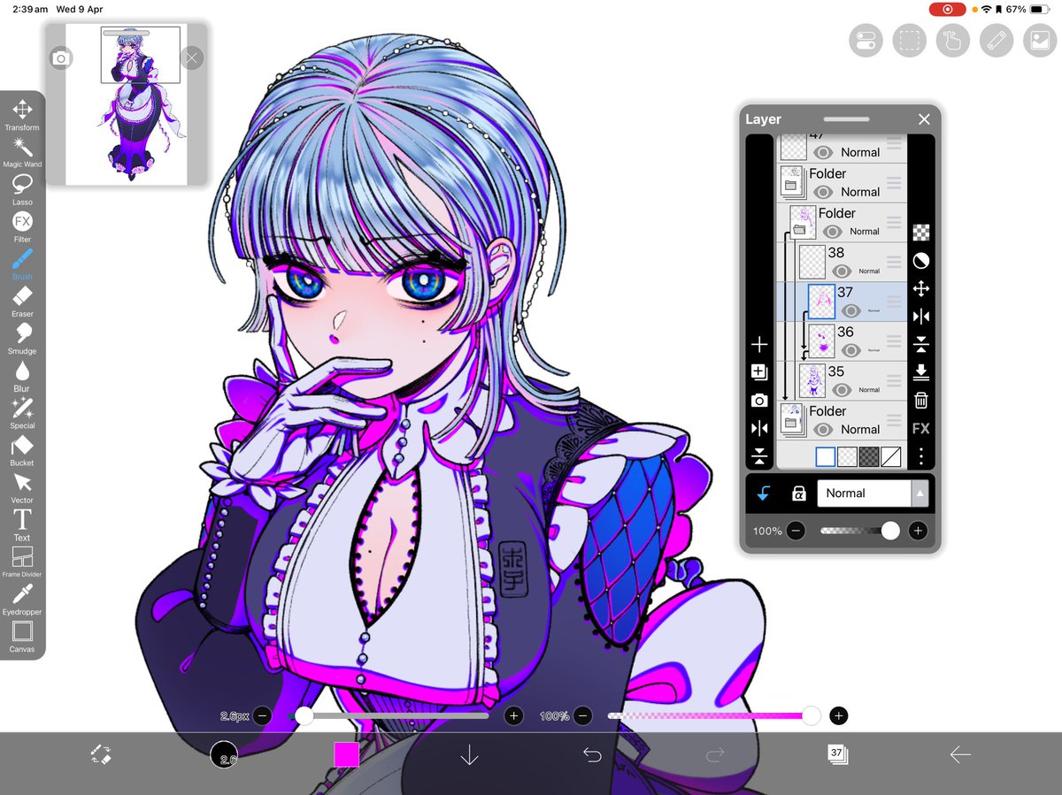 Minku_MuZi's tweet photo. Another banger shading map!? Ngl probably my new fav step in my process #digitalart #animeart #prettycolours #oc #ocart #commissionsopen https://t.co/ihoCcbPSnU