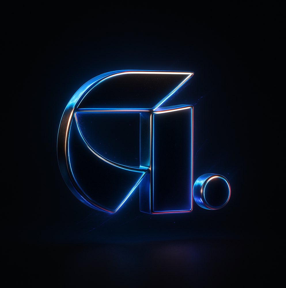 Playing around with 3d renders of my studio logo using AI