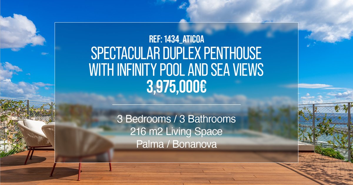 OceanSevenRE's tweet photo. Spectacular Duplex Penthouse with Private Infinity Pool &amp; Sea Views
.
📐 216 m² | 🛏️ 3 | 🛁 3 | 💶 €3,975,000
–––
ʟɪɴᴋ ɪɴ ʙɪᴏ | Ref. 1434_ATICOA
https://t.co/PBhEoRQ0Dc https://t.co/s3cRDrre1j