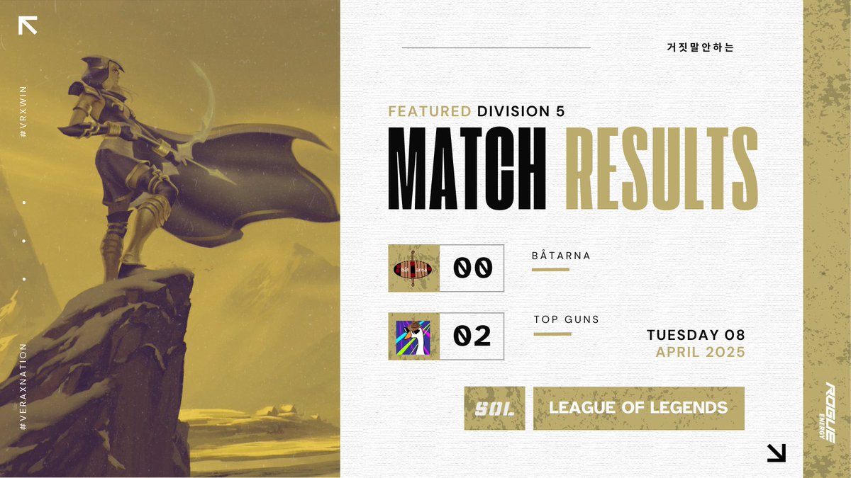 Båtarna vs <a href="/Topgunsesport/">Top Guns</a> ends with a 2-0, meaning that the latter moves forward for next week! Thanks for the entertainment! We can't wait to see what's next in store for division 5 of <a href="/Onlineligan/">Svenska Onlineligan</a>  🔥

#SOLS10 #SOL25