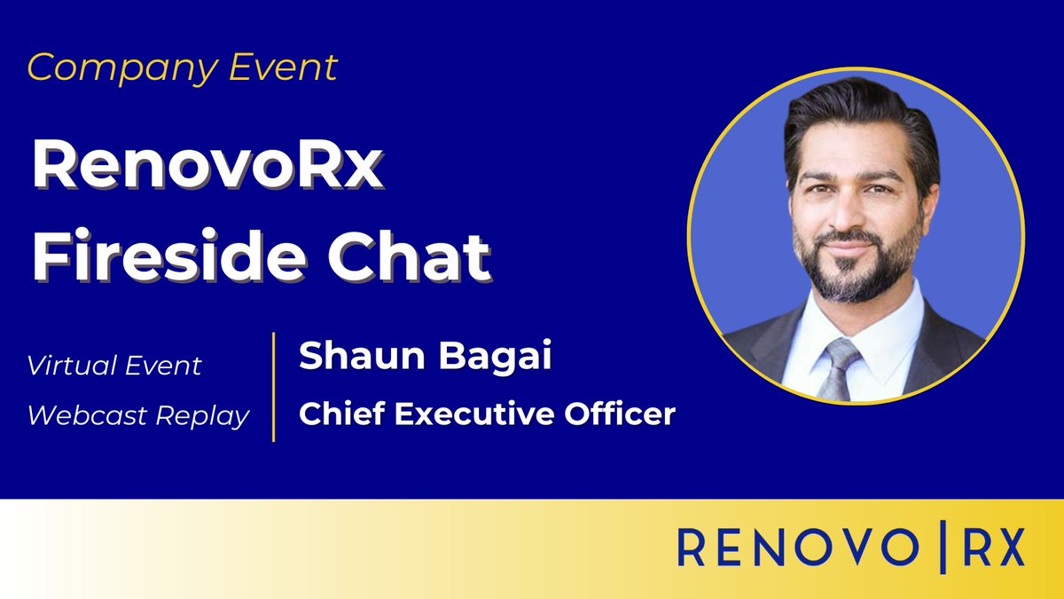 ICYMI - Our CEO, Shaun Bagai, hosted a fireside chat to discuss the momentum of RenovoRx’s commercialization efforts for its RenovoCath device including an update on initial revenues generated &amp; progress on the Ph.III TIGeR-PaC clinical trial. bit.ly/4ho4dbE $RNXT